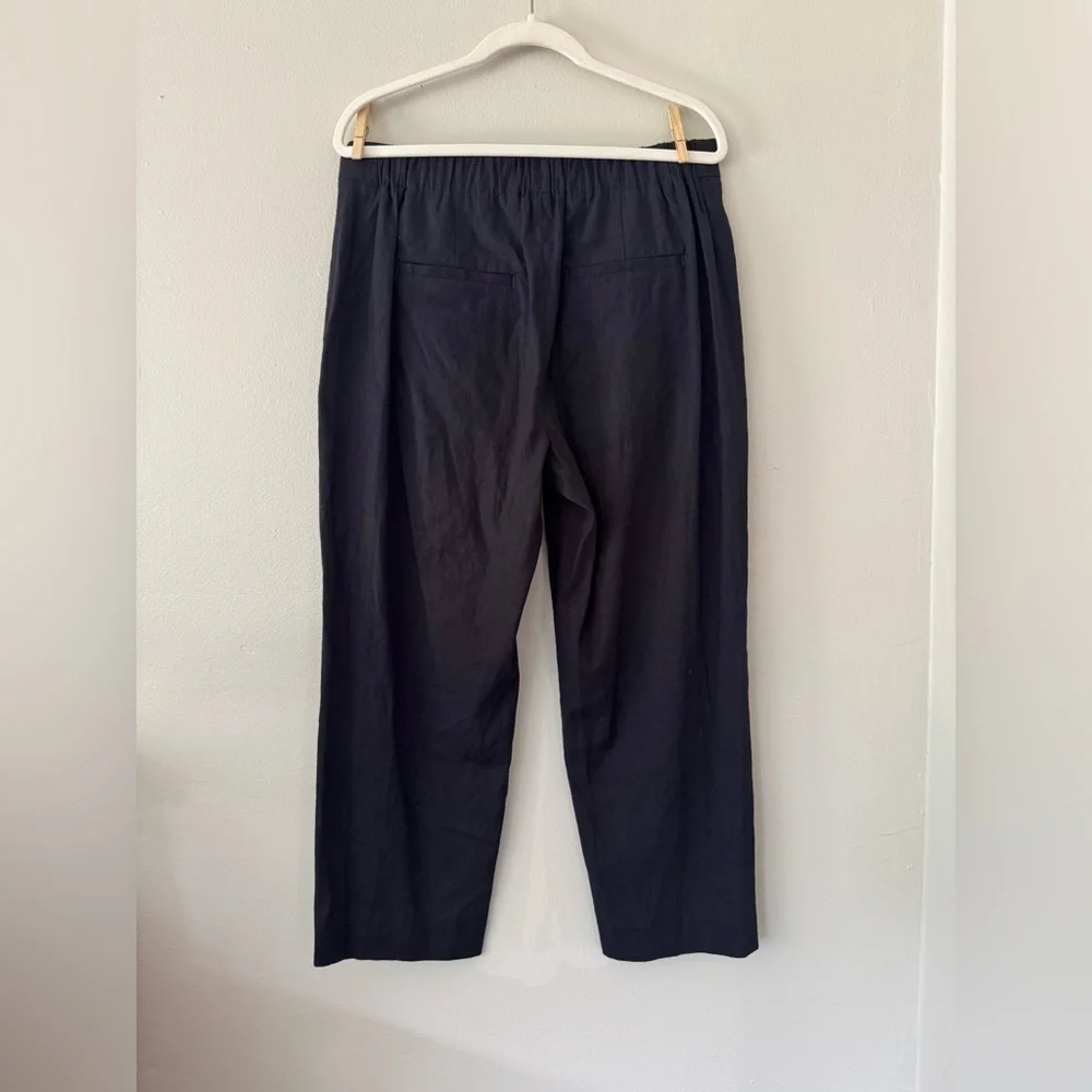 Vince Mid Rise Tapered Pull-On Pants - Soft Black